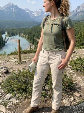 Eddie Bauer Beige Cotton Cargo Pants